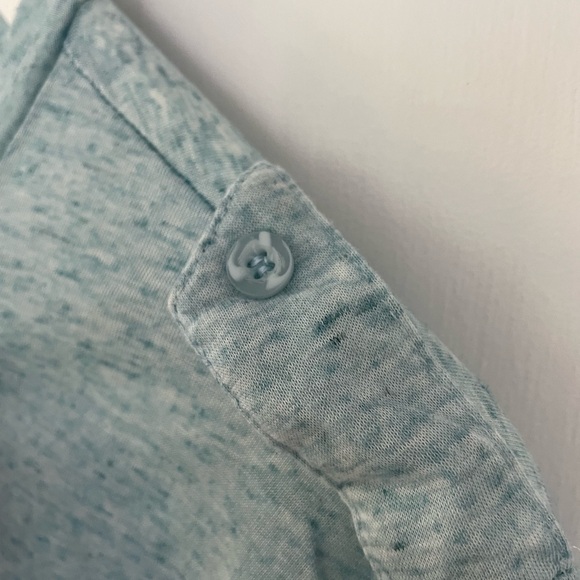 Men’s Mission Ombré Heathered Blue to Black T-Shirt Chest pockets slim fit large - Picture 6 of 9